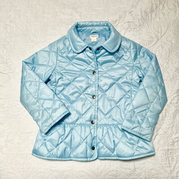 Crewcuts Quilted Peplum Puffer Jacket Size S / 6-7 - Picture 2 of 11